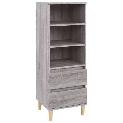 Visoka komoda boja hrasta 40x36x110 cm od konstruiranog drva - Sivi hrast sonoma 1 Cijena