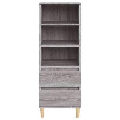 Visoka komoda boja hrasta 40x36x110 cm od konstruiranog drva - Sivi hrast sonoma 1 Cijena