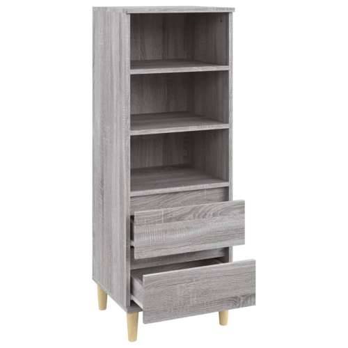 Visoka komoda boja hrasta 40x36x110 cm od konstruiranog drva - Sivi hrast sonoma 1 Cijena