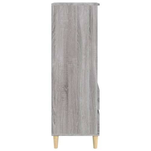 Visoka komoda boja hrasta 40x36x110 cm od konstruiranog drva - Sivi hrast sonoma 1 Cijena