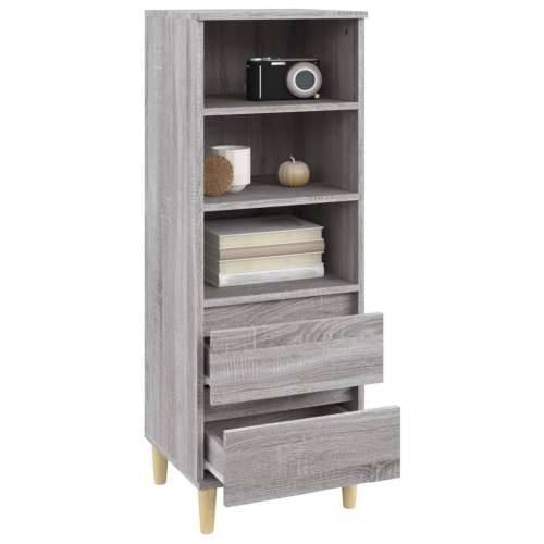 Visoka komoda boja hrasta 40x36x110 cm od konstruiranog drva - Sivi hrast sonoma 1 Cijena