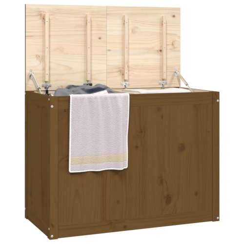 Kutija za rublje boja meda 88,5 x 44 x 66 cm masivna borovina - boja meda 88.5 x 44 x 66 cm 1 Cijena