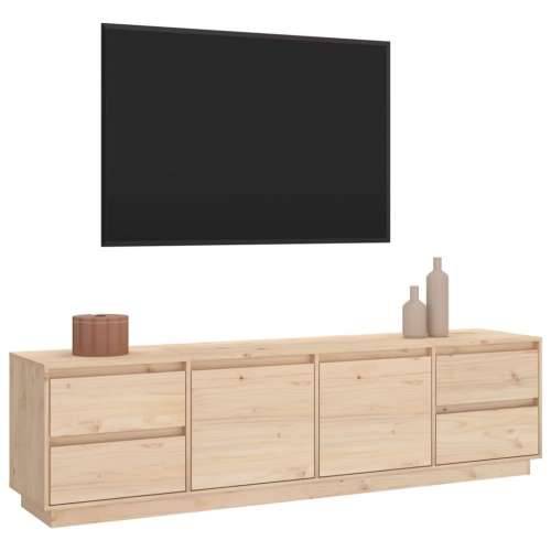 TV ormarić 176 x 37 x 47,5 cm od masivne borovine - Prirodna 1 Cijena
