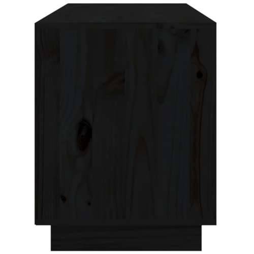TV ormarić crni 176 x 37 x 47,5 cm od masivne borovine Cijena