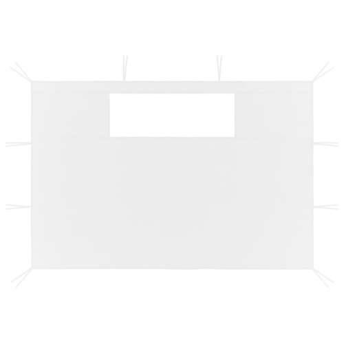 Bočni zidovi za sjenicu s prozorima 2 kom bijeli (315309) Cijena