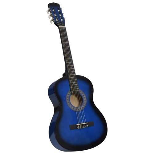 8-dijelni početnički set klasične gitare za djecu plavi 3/4 36” Cijena
