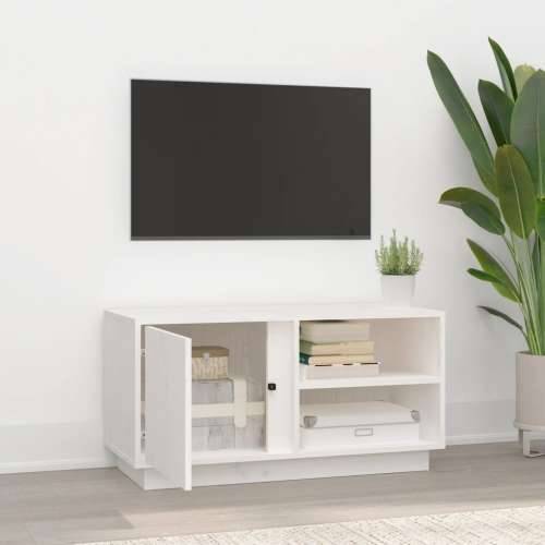 TV ormarić bijeli 80 x 35 x 40,5 cm od masivne borovine Cijena