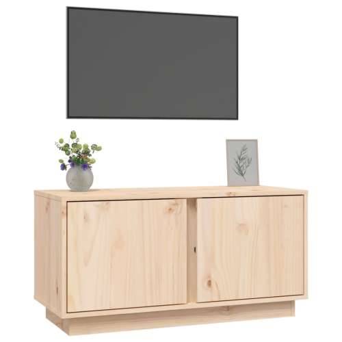TV ormarić 80 x 35 x 40,5 cm od masivne borovine - Prirodna 1 Cijena