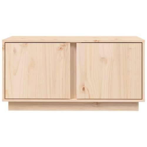 TV ormarić 80 x 35 x 40,5 cm od masivne borovine - Prirodna 1 Cijena