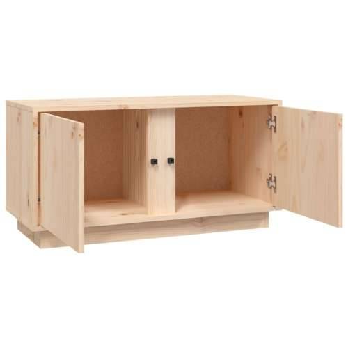 TV ormarić 80 x 35 x 40,5 cm od masivne borovine - Prirodna 1 Cijena
