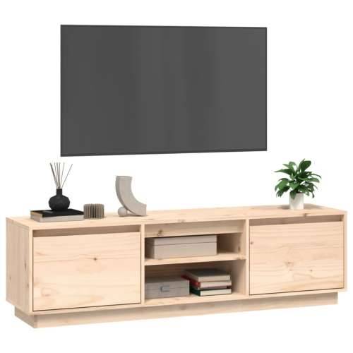 TV ormarić 140 x 35 x 40 cm od masivne borovine - Prirodna 1 Cijena