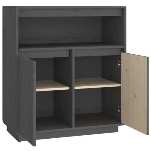 Komoda siva 70 x 34 x 80 cm od masivne borovine Cijena