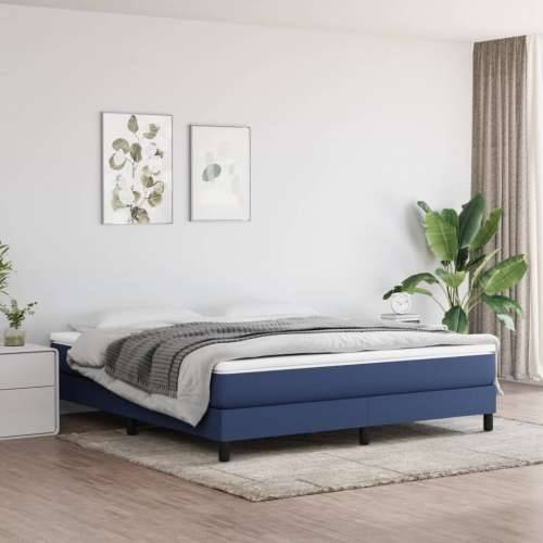 Madrac s džepičastim oprugama plavi 160x200x20 cm od tkanine - Plava 160 x 200 cm 1 Cijena