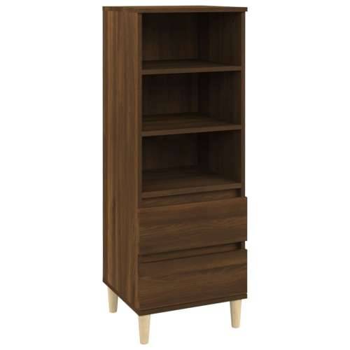 Visoka komoda boja hrasta 40x36x110 cm od konstruiranog drva - Smeđi hrast 1 Cijena