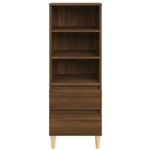 Visoka komoda boja hrasta 40x36x110 cm od konstruiranog drva - Smeđi hrast 1 Cijena