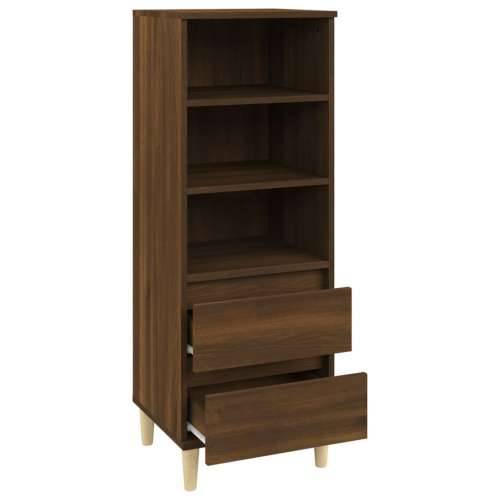 Visoka komoda boja hrasta 40x36x110 cm od konstruiranog drva - Smeđi hrast 1 Cijena