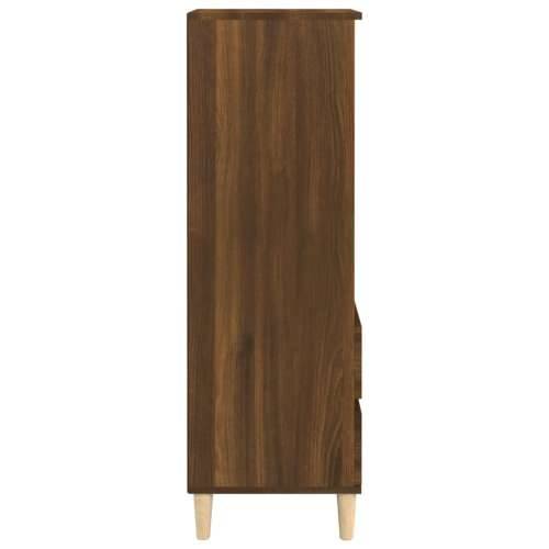 Visoka komoda boja hrasta 40x36x110 cm od konstruiranog drva - Smeđi hrast 1 Cijena