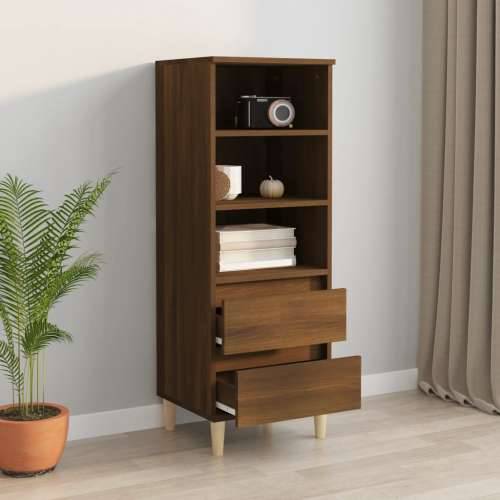 Visoka komoda boja hrasta 40x36x110 cm od konstruiranog drva - Smeđi hrast 1 Cijena