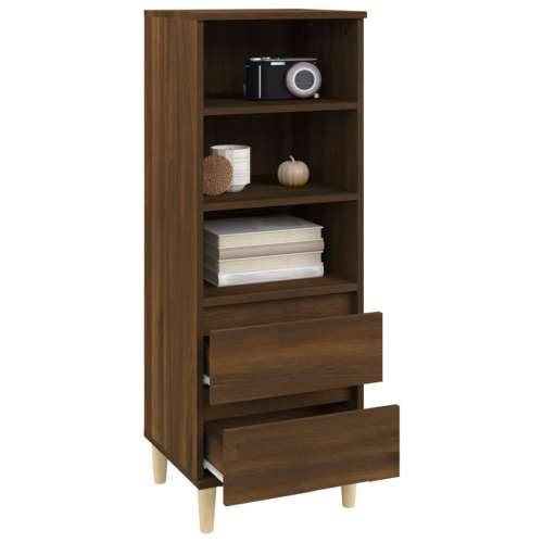 Visoka komoda boja hrasta 40x36x110 cm od konstruiranog drva - Smeđi hrast 1 Cijena