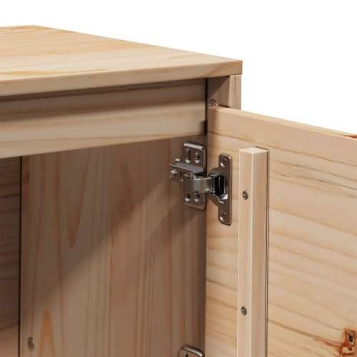 TV ormarić 156 x 37 x 45 cm od masivne borovine - Prirodna 1 Cijena