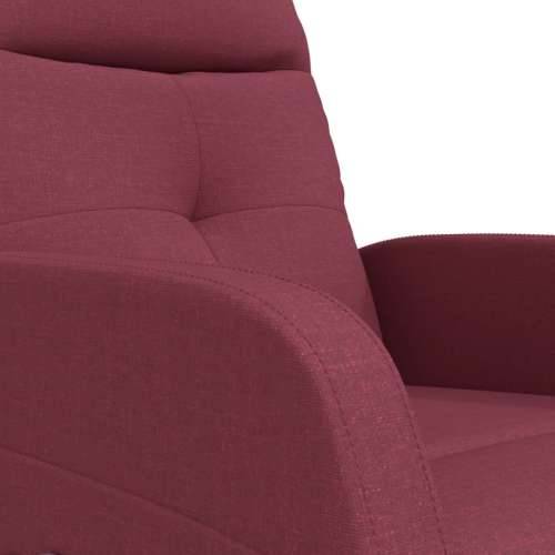 Masažna fotelja na podizanje od tkanine crvena boja vina Cijena