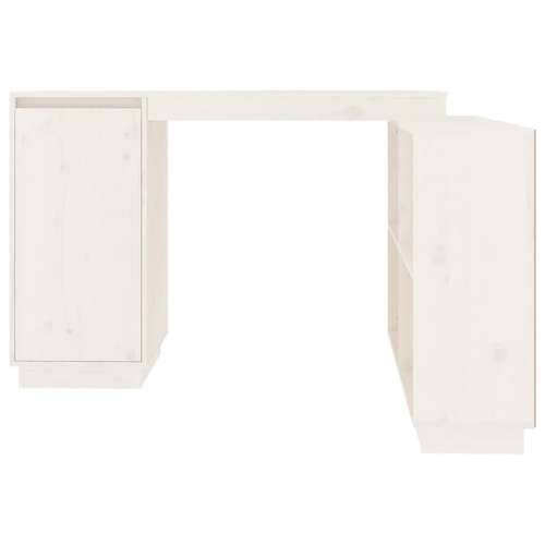 Radni stol bijeli 110 x 50 x 75 cm od masivne borovine Cijena