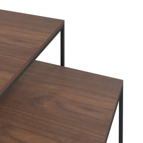 2-dijelni set stolića za kavu od konstruiranog drva i metala Cijena