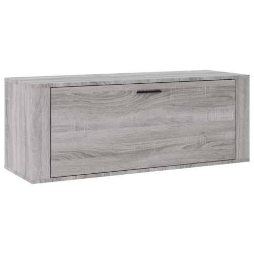 Zidni ormarić za cipele siva boja hrasta 100x35x38 cm drveni - Sivi hrast sonoma 1 Cijena