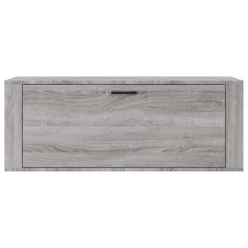 Zidni ormarić za cipele siva boja hrasta 100x35x38 cm drveni - Sivi hrast sonoma 1 Cijena