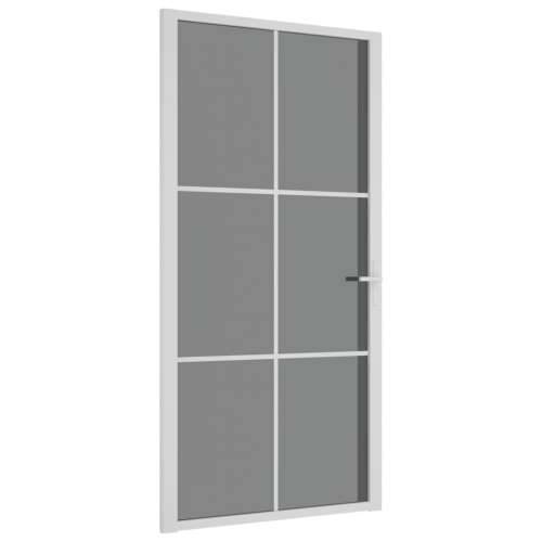 Unutarnja vrata 102,5x201,5 cm bijela od ESG stakla i aluminija Cijena