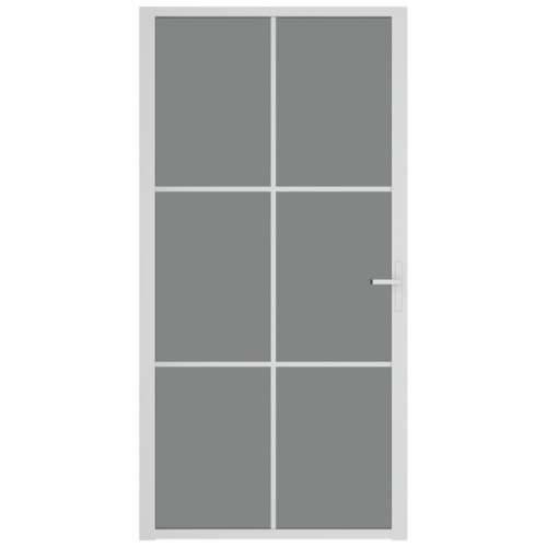 Unutarnja vrata 102,5x201,5 cm bijela od ESG stakla i aluminija Cijena