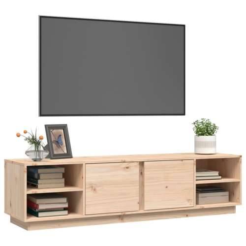TV ormarić 156 x 40 x 40 cm od masivne borovine - Prirodna 1 Cijena