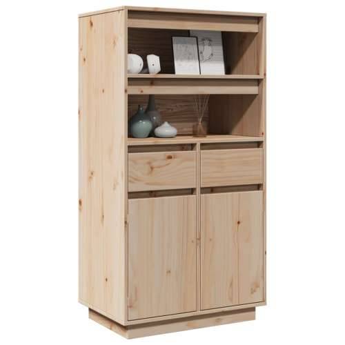 Visoka komoda 60 x 40 x 116,5 cm od masivne borovine - Prirodna 1 Cijena