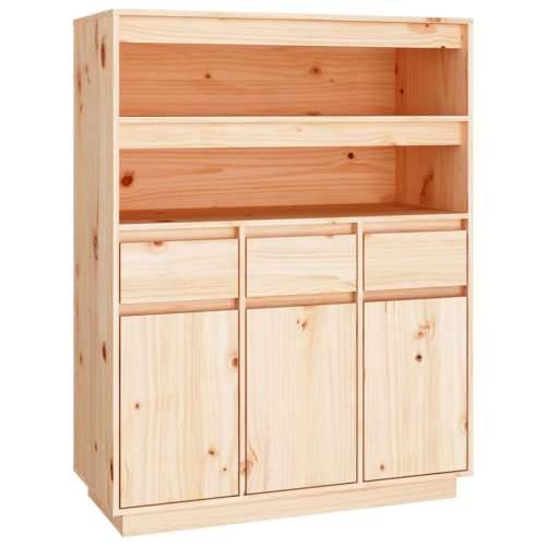 Visoka komoda 89 x 40 x 116,5 cm od masivne borovine - Prirodna 1 Cijena
