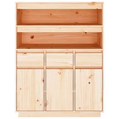 Visoka komoda 89 x 40 x 116,5 cm od masivne borovine - Prirodna 1 Cijena