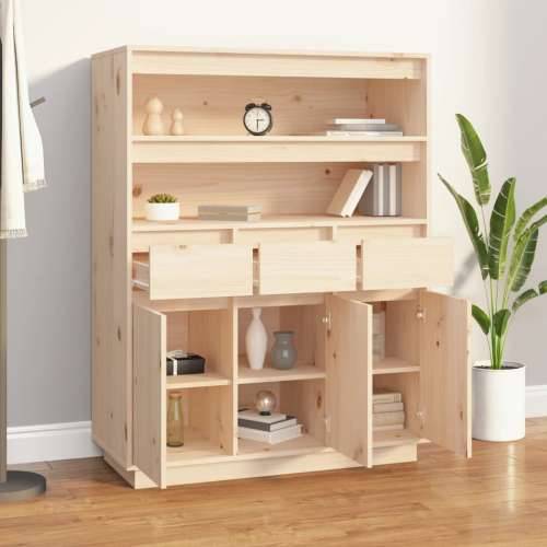 Visoka komoda 89 x 40 x 116,5 cm od masivne borovine - Prirodna 1 Cijena