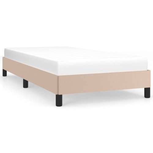 Okvir za krevet boja cappuccina 80 x 200 cm od umjetne kože Cijena