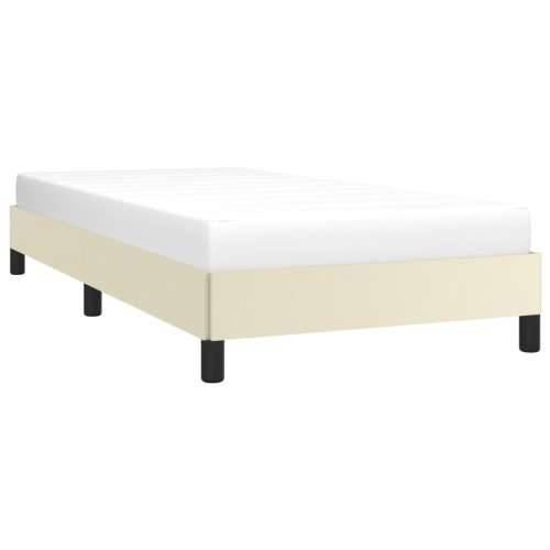 Okvir za krevet krem 90x200 cm od umjetne kože Cijena