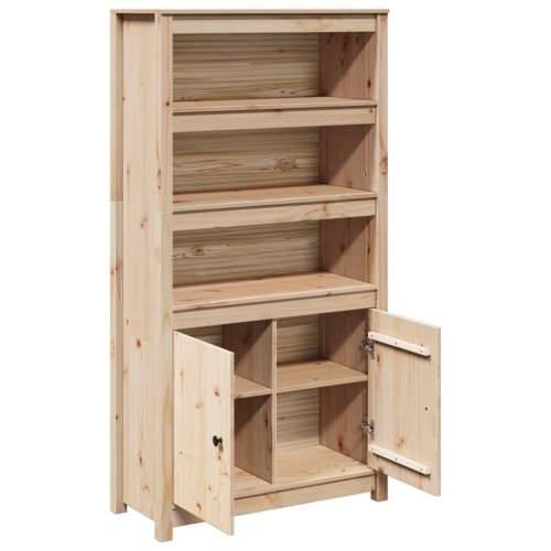 Visoka komoda 80 x 35 x 154 cm od masivne borovine - Prirodna 1 Cijena