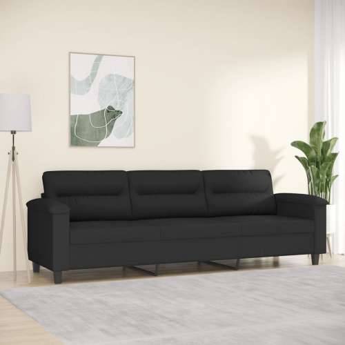 Trosjed Crna 210 cm od mikrovlakana