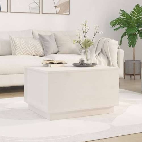 Stolić za kavu bijeli 60 x 50 x 35 cm od masivne borovine Cijena