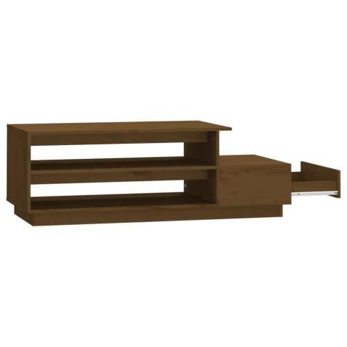 Stolić za kavu boja meda 120 x 50 x 40,5 cm od masivne borovine Cijena