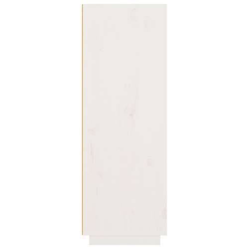 Visoka komoda bijela 89 x 40 x 116,5 cm od masivne borovine Cijena