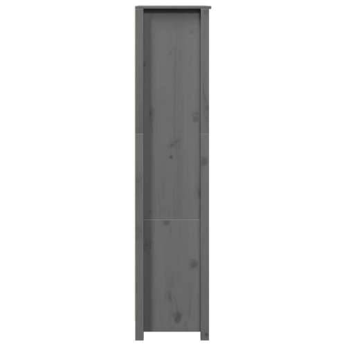 Visoka komoda siva 80 x 35 x 154 cm od masivne borovine - Siva 1 Cijena