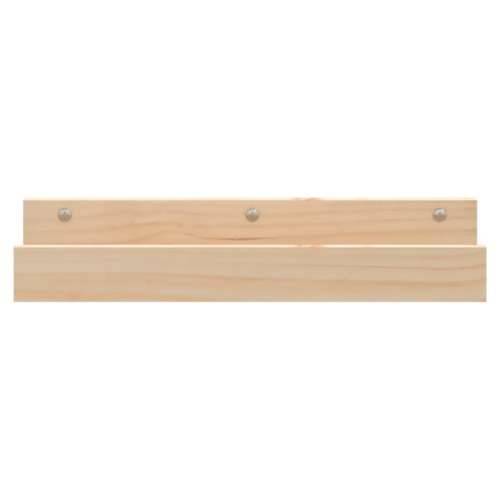 Zidne police 2 kom 50 x 12 x 9 cm od masivne borovine - Prirodna 50 x 12 x 9 cm 1 Cijena