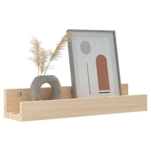 Zidne police 2 kom 50 x 12 x 9 cm od masivne borovine - Prirodna 50 x 12 x 9 cm 1 Cijena