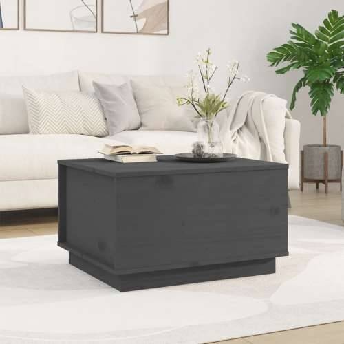 Stolić za kavu sivi 60 x 50 x 35 cm od masivne borovine - Siva 1 Cijena