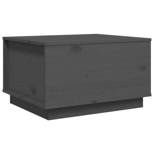 Stolić za kavu sivi 60 x 50 x 35 cm od masivne borovine - Siva 1 Cijena