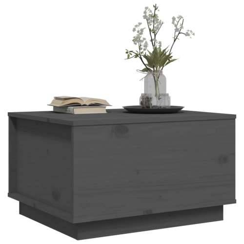 Stolić za kavu sivi 60 x 50 x 35 cm od masivne borovine - Siva 1 Cijena