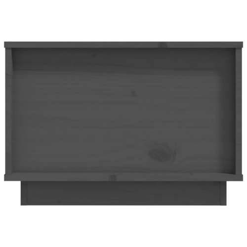 Stolić za kavu sivi 60 x 50 x 35 cm od masivne borovine - Siva 1 Cijena